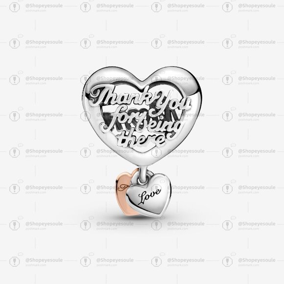 Pandora Thank You Mum Heart Charm - Picture 2 of 6
